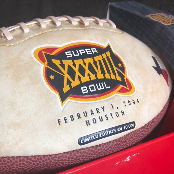 NFL 2004 Super Bowl XXXVIII Limited Edition 10,000 licensed Football Patriots - Picture 11 of 15